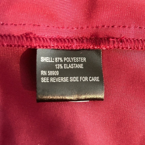 NWT Gianni Bini Leighton Velvety Wrap Dress Merlot Women’s Large - Picture 14 of 15